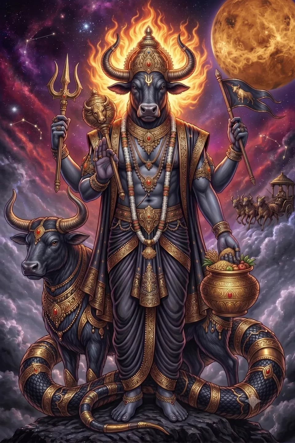 Vrishabha (Taurus) — ruled by Venus, symbolised by the bull